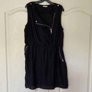 Bar III black zip top dress